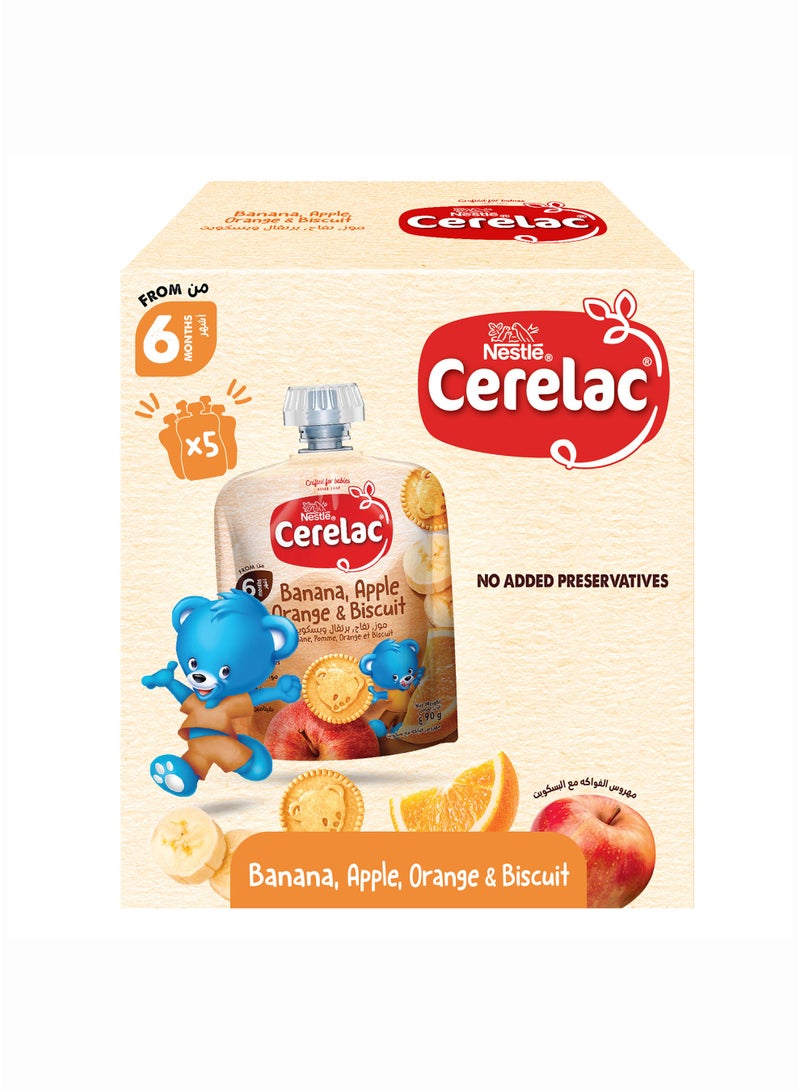 Cerelac Banana Apple Orange Biscuit Puree - Image 1